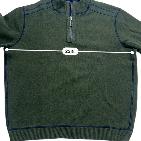 Tommy Bahama Reversible Blue/Green Pullover Size L - Picture 7 of 11